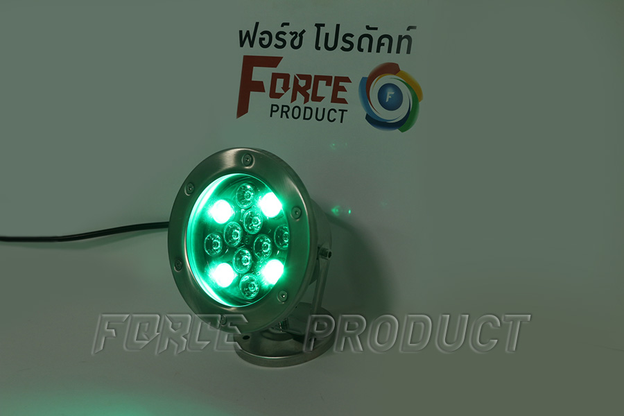 โคมไฟใต้น้ำ LED สีเขียว