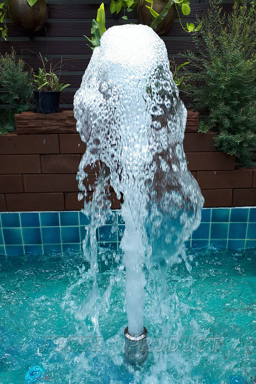 หัวน้ำพุฟองเบียร์สแตนเลส SS Foam Fountain nozzle