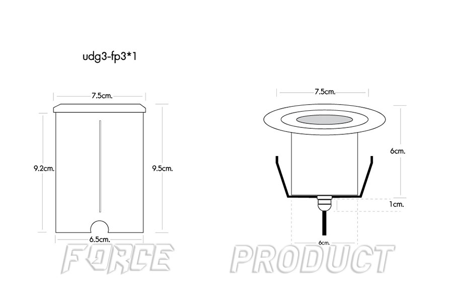ไฟสระว่ายน้ำฝังผนัง 3*1w