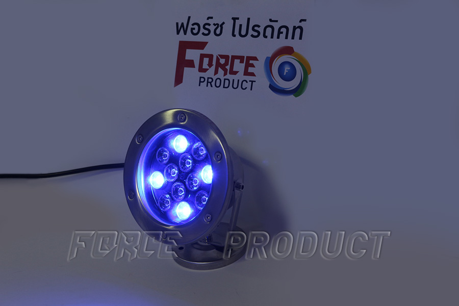 โคมไฟใต้น้ำ LED สีน้ำเงิน